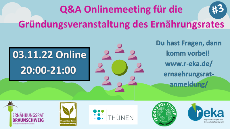 Ernährungsrat: Treffen zum Q&A am 03.11.