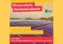 16. – 20.10. Herbst-Akademie Photovoltaik 2023