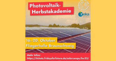 16. – 20.10. Herbst-Akademie Photovoltaik 2023