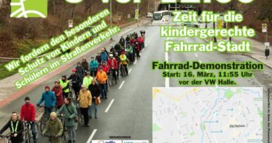 Fahrraddemo für eine kindgerechte Fahrradstadt