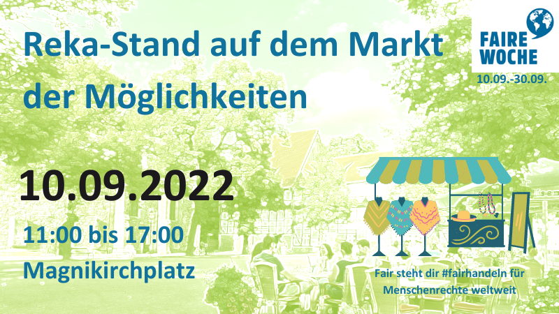 Reka-Stand auf dem Markt der Möglichkeiten #fairstehtdir