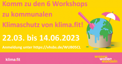 Workshops zu Klimaschutz in der Region: klima.fit