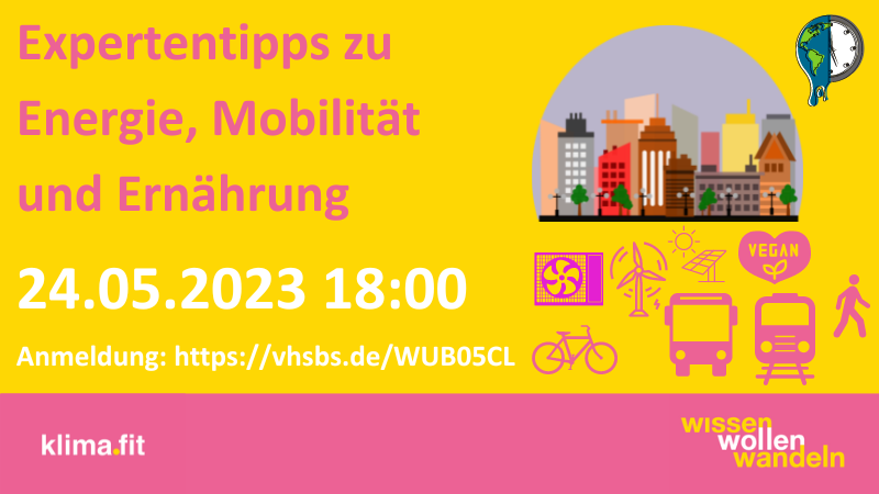 klima.fit Workshop: Expertentipps zu Energie, Mobilität und Ernährung