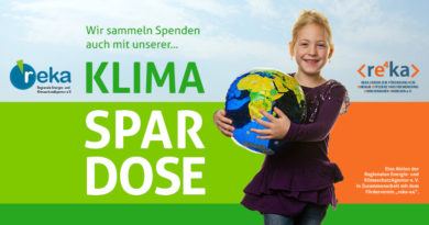 Wir sammeln Spenden auch mit unserer Klimaspardose!