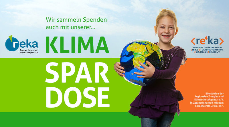 Wir sammeln Spenden auch mit unserer Klimaspardose!