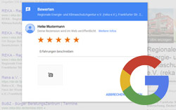 Bewerte uns bei Google