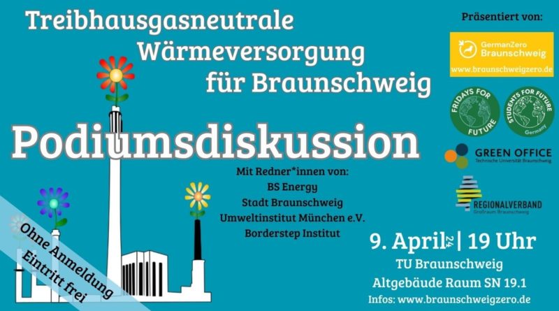 09.04. Podiumsdiskussion treibhausgasneutrale Wärmeversorgung